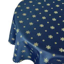 Megfordítható foltálló terítő karácsonyi zöld hó 1 kör