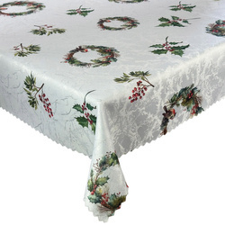 Dwustronny Obrus Plamoodporny Śnieg Złoty I