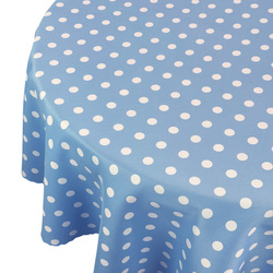 Foltálló Abroszok Nyomtatott Pöttyös Kék Kerek
