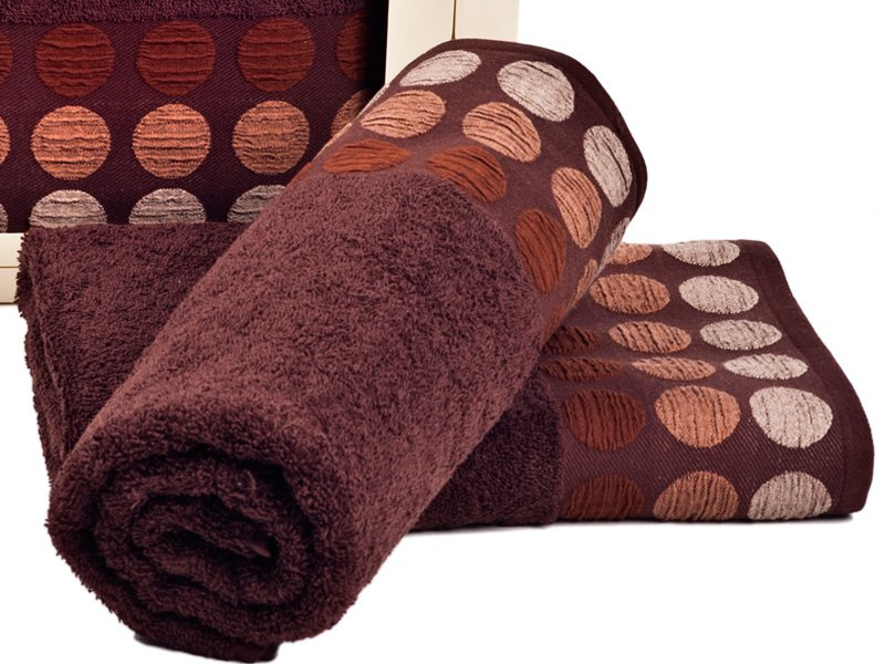 Pamut törölköző Fashion Round barna