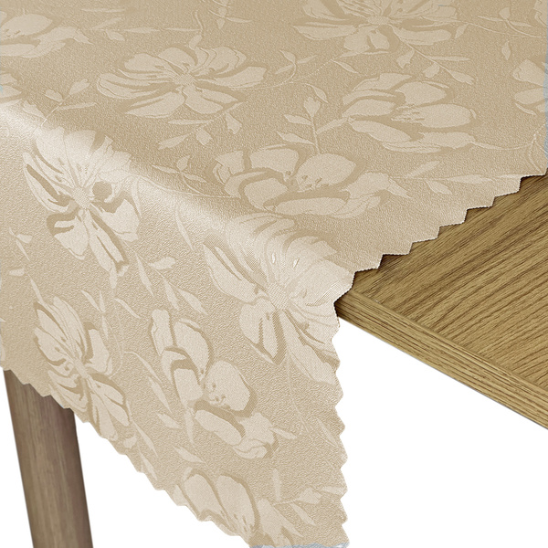 Asztalterítők és Futók Foltálló Virágok 3329 Bézs