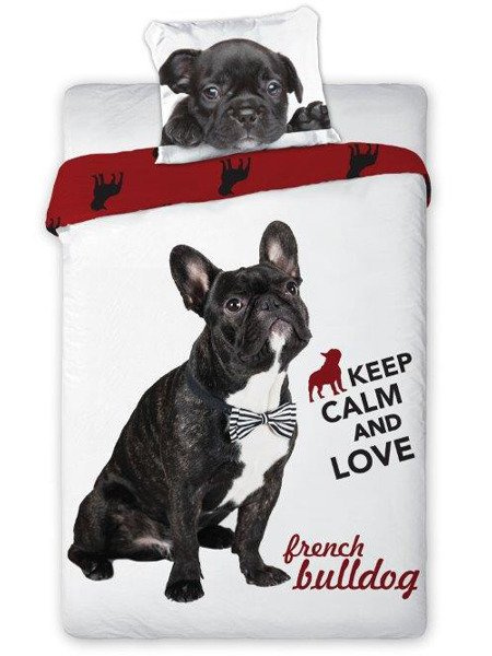 Pamut ágynemű Best Friends Buldog 004