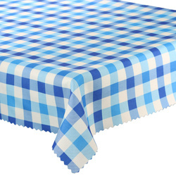 Asztalterítők és futók Foltálló Nyomtatás Kék Kockás