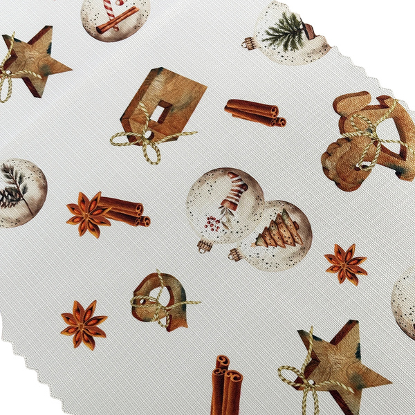 Foltálló karácsonyi asztali futó Wooden Story