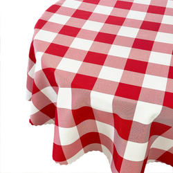 Foltálló Abroszok Kerek Kockás Piros