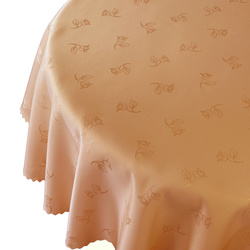 Foltálló Abroszok 147 Bézs Rózsa Kerek