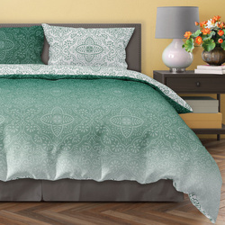 Pamut szatén ágyneműgarnitúra 140x200+70x90 Milagro Verde 023