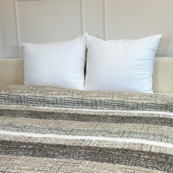 Kétoldalas ágytakaró TAVIRA J-035 Brian Beige Párnahuzat Nélkül 220x240