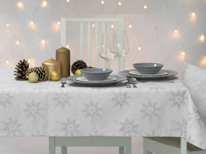 Karácsonyi Asztalterítő Ezüst 2560 