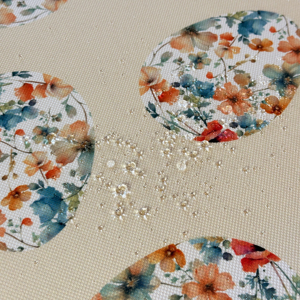 Asztalterítők és futók Foltálló Virágos Húsvéti Tojás