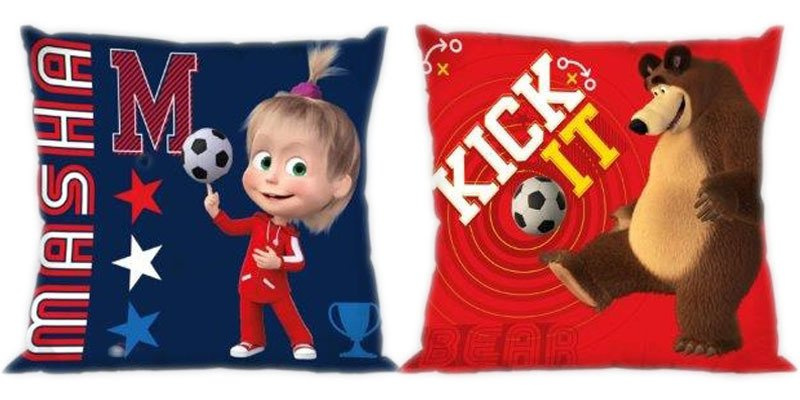 Párna  Masha and the Bear 45x45 cm Szett