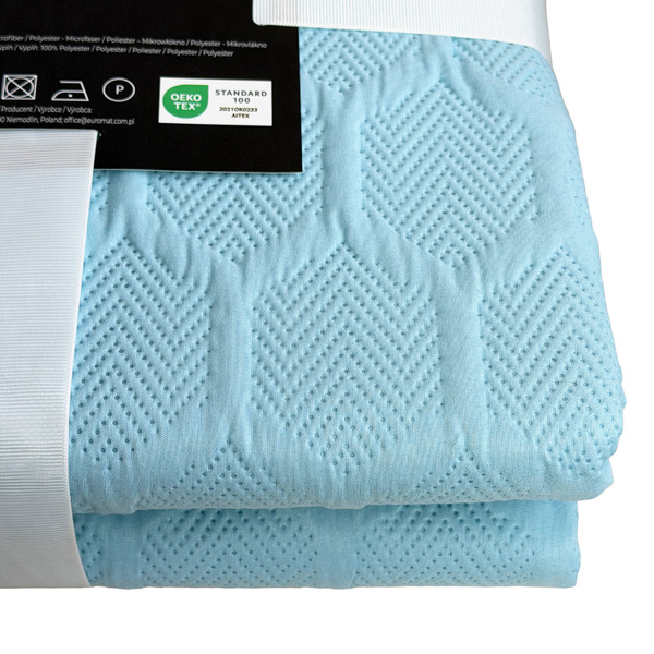 Parla 3D kétoldalas ágytakaró kék színben 180x220 párnahuzat nélkül