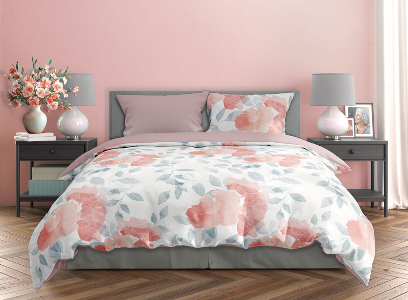 Pamut szatén ágyneműgarnitúra 220x200+ 2x70x80 Milagro Verde 027