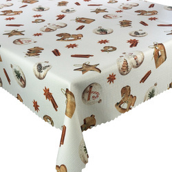 Dwustronny Obrus Plamoodporny Śnieg Złoty I