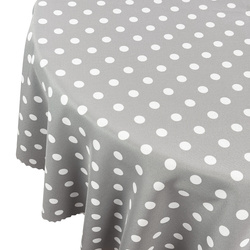Foltálló Abroszok Nyomtatott Pöttyös Szürke Kerek