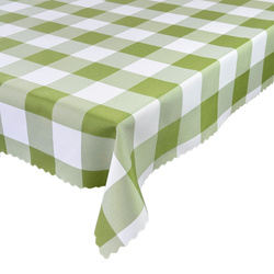 Foltálló Abroszok Zöld Kockás Mintával