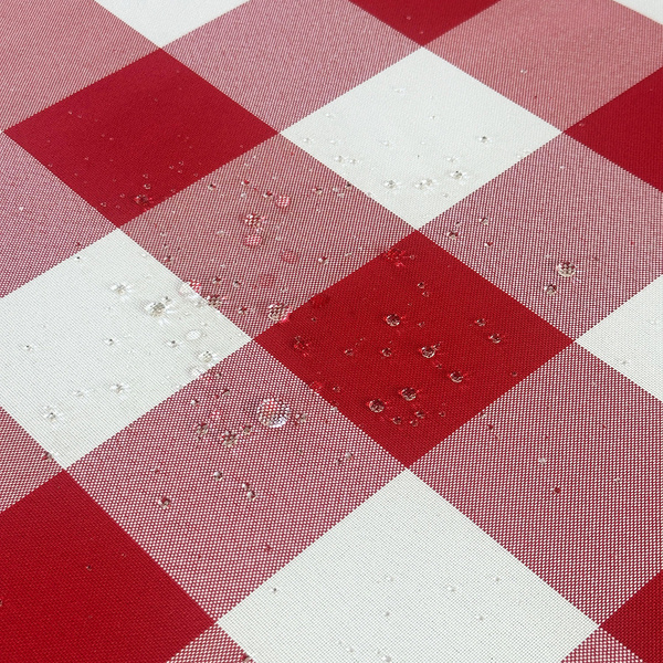 Foltálló Abroszok Kockás Mintával Piros