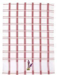 Pamut konyharuhák Lavender Fehér Piros 45x65 cm
