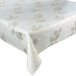 Dwustronny Obrus Plamoodporny Śnieg Złoty I