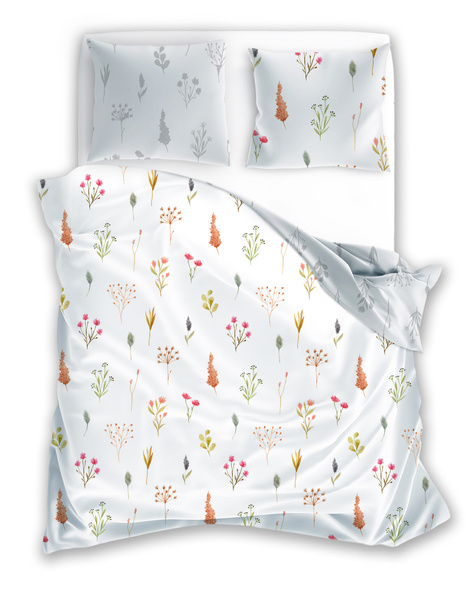 Pamut szatén ágyneműgarnitúra 220x200+ 2x70x80 Milagro Verde 022