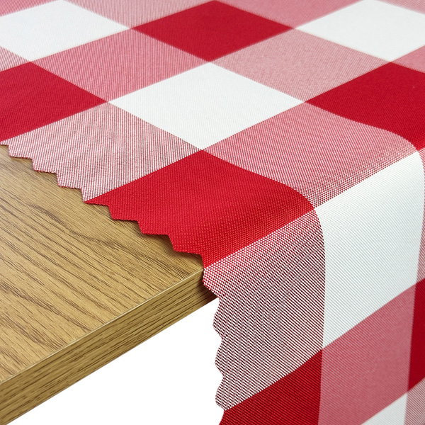 Foltálló Abroszok Kockás Mintával Piros