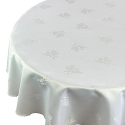 Húsvéti Terítők - Foltálló Abroszok Csirke Húsvéti Tojás 1679 Fehér Kerek