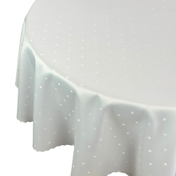 Foltálló Abroszok Fehér Pontok Kerek