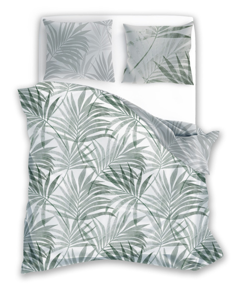 Pamut szatén ágyneműgarnitúra 160x200+ 2x70x80 Milagro Verde 004