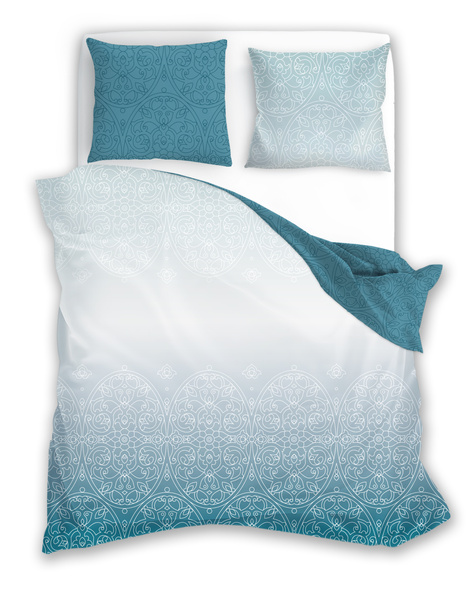 Pamut szatén ágyneműgarnitúra 140x200+70x90 Milagro Verde 015