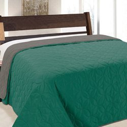 Kétoldalas ágytakaró Vigo II Emerald Graphit 006- Párnahuzat Nélkül 220x240