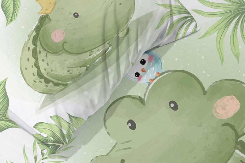 Gyermekágyak 100x135+40x60 016 Krokodil