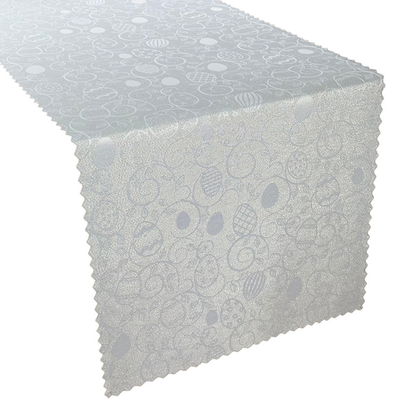 Asztalterítők és Futók Foltálló Húsvét Tojás 2425 Ezüst