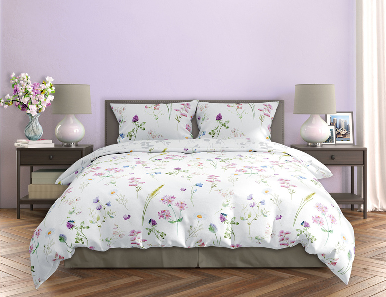 Pamut szatén ágyneműgarnitúra 220x200+ 2x70x80 Milagro Verde 013