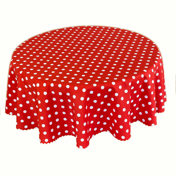 Foltálló Abroszok Nyomtatott Pöttyös Szürke Kerek