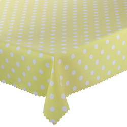 Foltálló Abroszok Nyomtatott Pöttyös Sárga