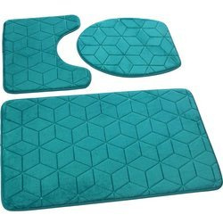 Fürdőszobaszőnyegek Sumba Smaragd Zöld 31 - Háromrészes