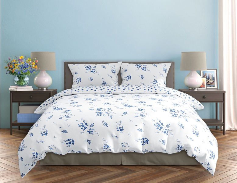 Pamut szatén ágyneműgarnitúra 140x200+70x90 Milagro Verde 012