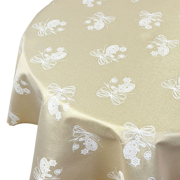 Karácsonyi Asztalterítő Arany Kerek