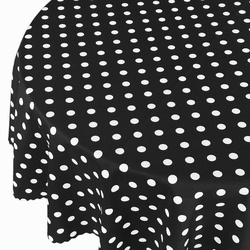 Foltálló Abroszok Nyomtatott Pöttyös Szürke Kerek