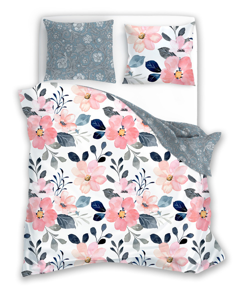 Pamut szatén ágyneműgarnitúra 160x200+ 2x70x80 Milagro Verde 011