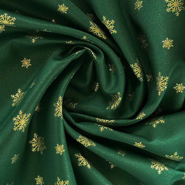 Kétoldalas foltálló terítő karácsonyi zöld hó 1