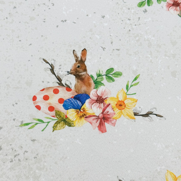 Foltálló abroszok Húsvéti Szürke Nyúl Kerek