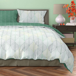 Pamut szatén ágyneműgarnitúra 140x200+70x90 Milagro Verde 014