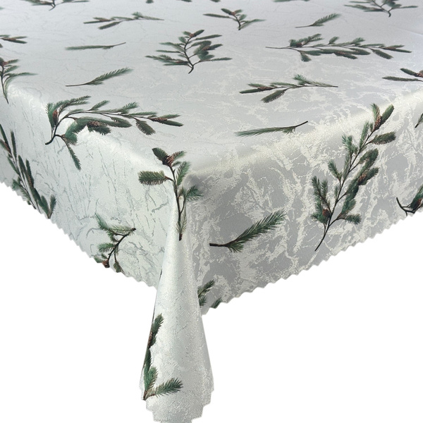 Dwustronny Obrus Plamoodporny Śnieg Złoty I