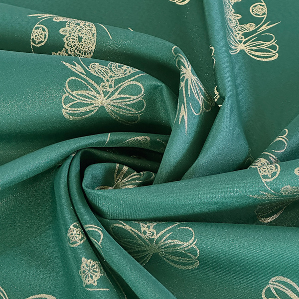 Megfordítható foltálló terítő karácsonyi zöld hó 1 kör