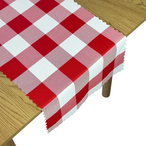 Foltálló Abroszok Kockás Mintával Piros