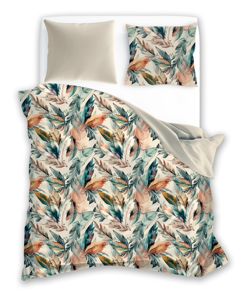 Pamut szatén ágyneműgarnitúra 160x200+ 2x70x80 Milagro Verde 005