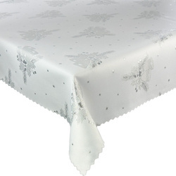 Dwustronny Obrus Plamoodporny Śnieg Złoty I