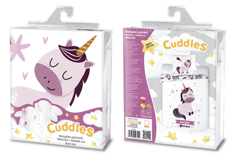 Gyermekágyak 100x135+40x60 018 Egyszarvú