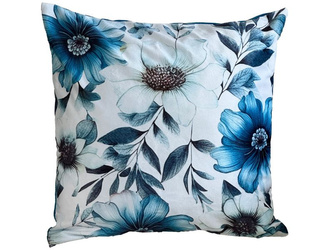 Díszpárnahuzat Kék Virágok F24A275 40x40 cm